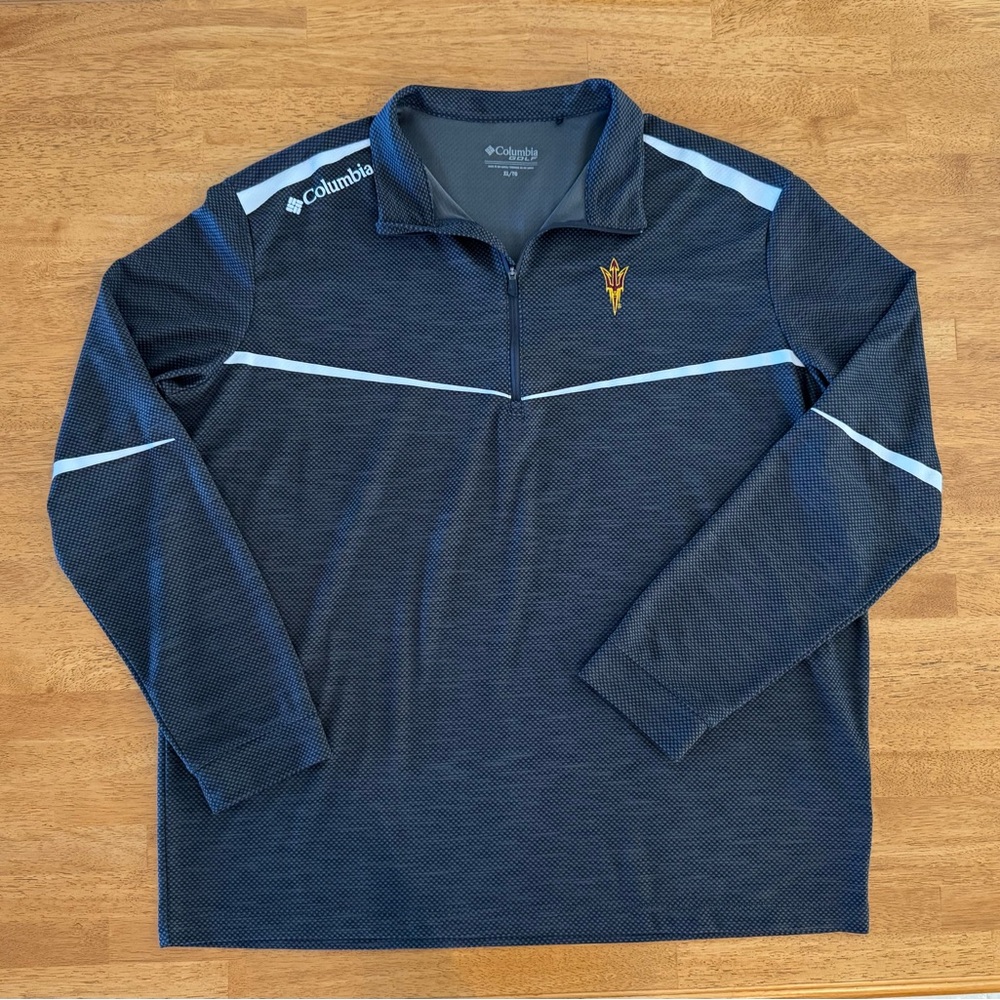 Columbia Golf Men's XL Arizona State Sun Devils Omni Wick Quarter Zip Pullover
